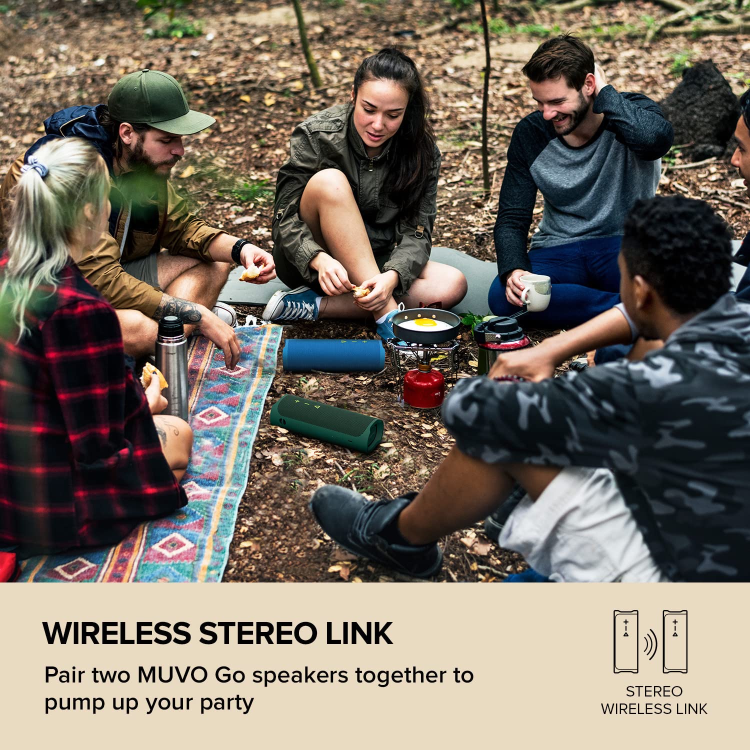 Creative MUVO Go Portable Waterproof Bluetooth 5.3 Speaker with Up to 18 Hours of Battery Life, IPX7 Waterproof, and Powerful Bass Performance, Wireless Stereo Link (Blue) - Image 7