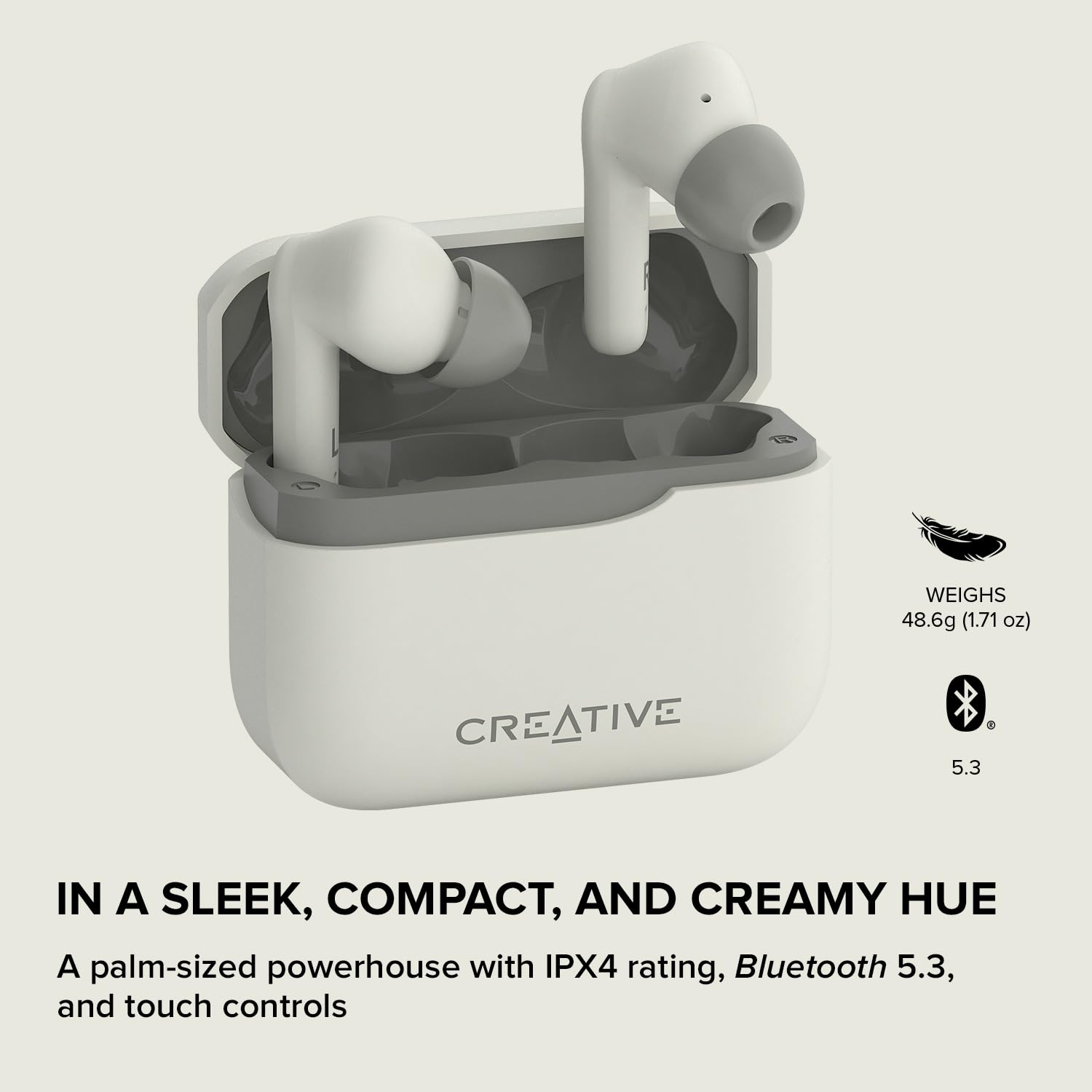 Creative Zen Air Plus Lightweight True Wireless in-Ears with Bluetooth LE Audio, Hybrid Active Noise Cancellation, Ambient Mode, Up to 32 Hours Total Playtime, 6 Mics with ENC Technology (Dark Blue) - Image 6